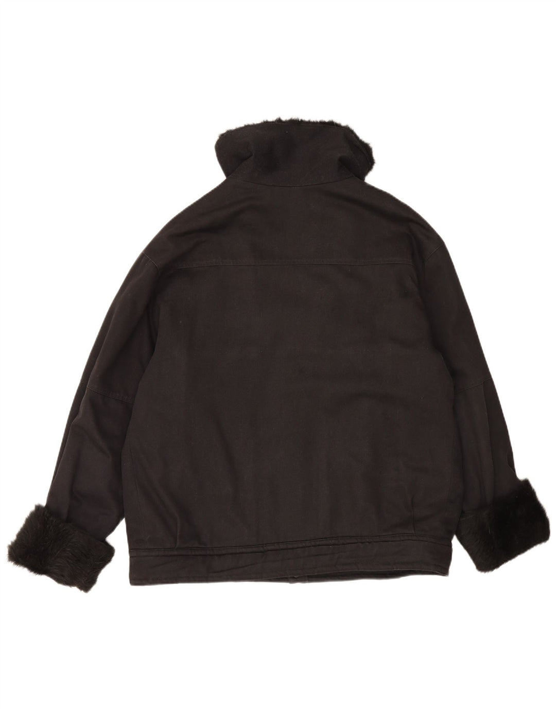 Veste Sherpa Femme Vintage UK 20 2XL Noir
