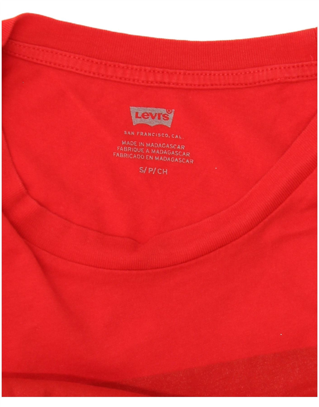 Levi's T-Shirt Graphique Femme UK 10 Small Rouge