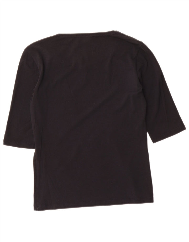 Max Mara Haut à manches 3/4 pour femme UK 8 Small Noir