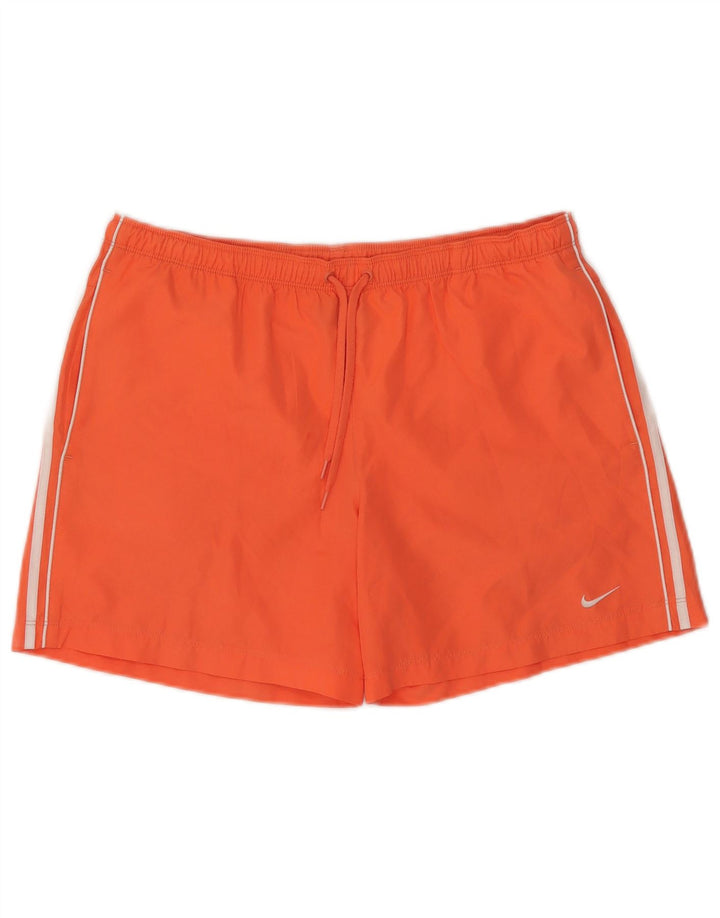 NIKE Short de sport pour femme UK 10/12 Orange moyen