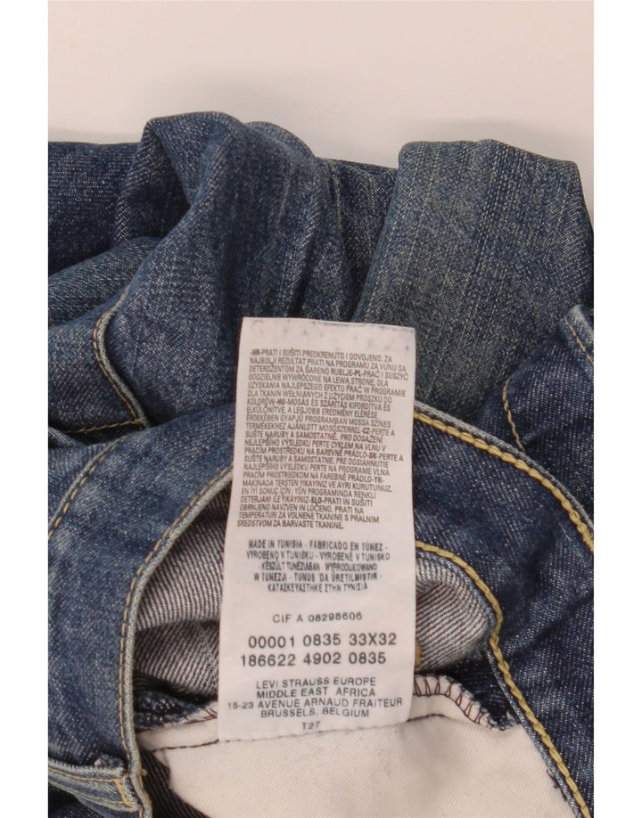 Levi's Jean Droit Homme W33 L32 Bleu Coton