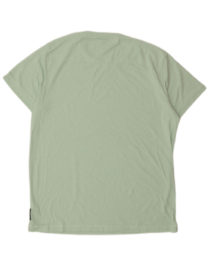 French Connection T-Shirt Homme Haut Large Vert Coton