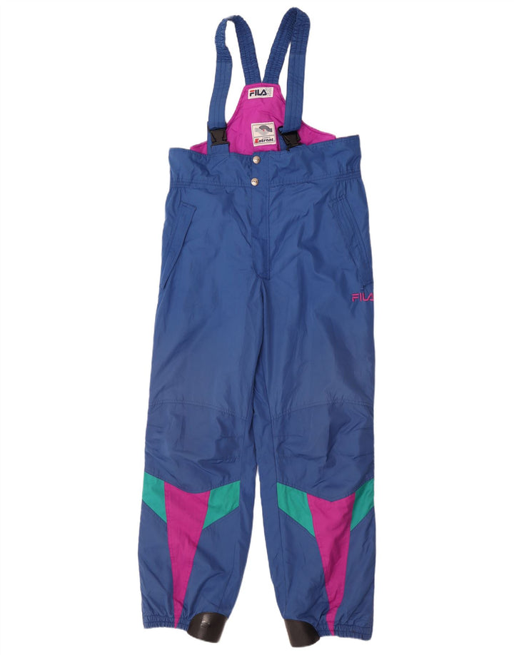 Fila Pantalon de Ski Salopette Homme IT 50 Large Bleu Colorblock Polyester