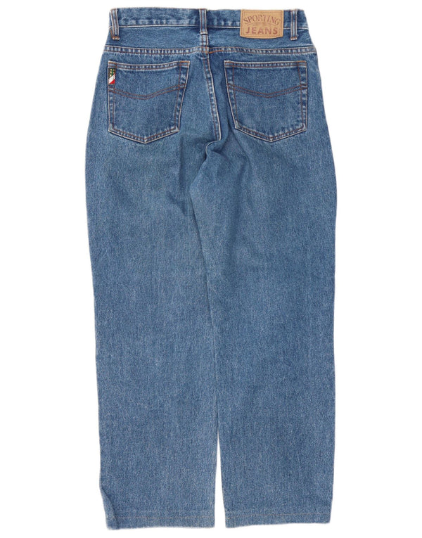 Sporting Womens Tapered Jeans IT 44 Medium W30 L27 Bleu Coton