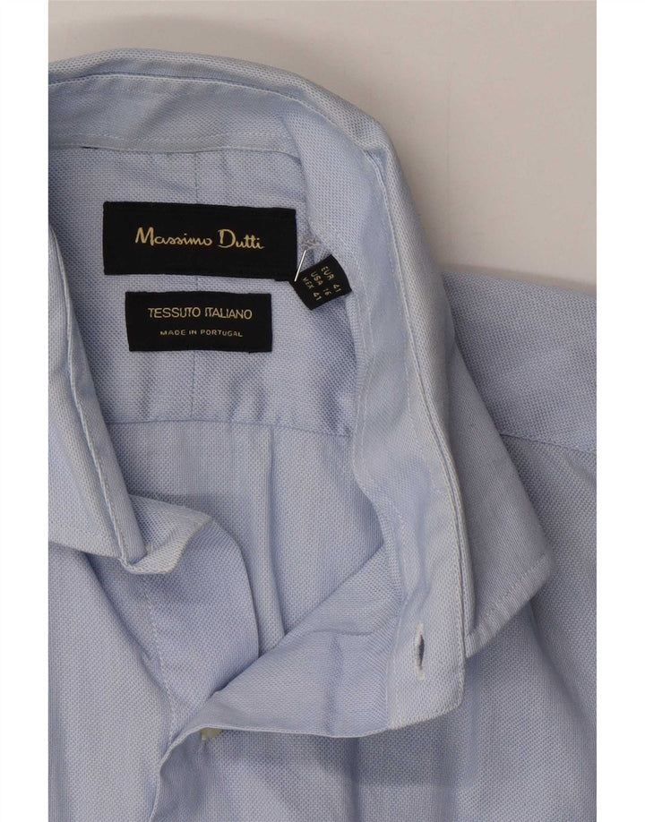 Massimo Dutti Chemise formelle pour homme Taille 41 Grand Bleu