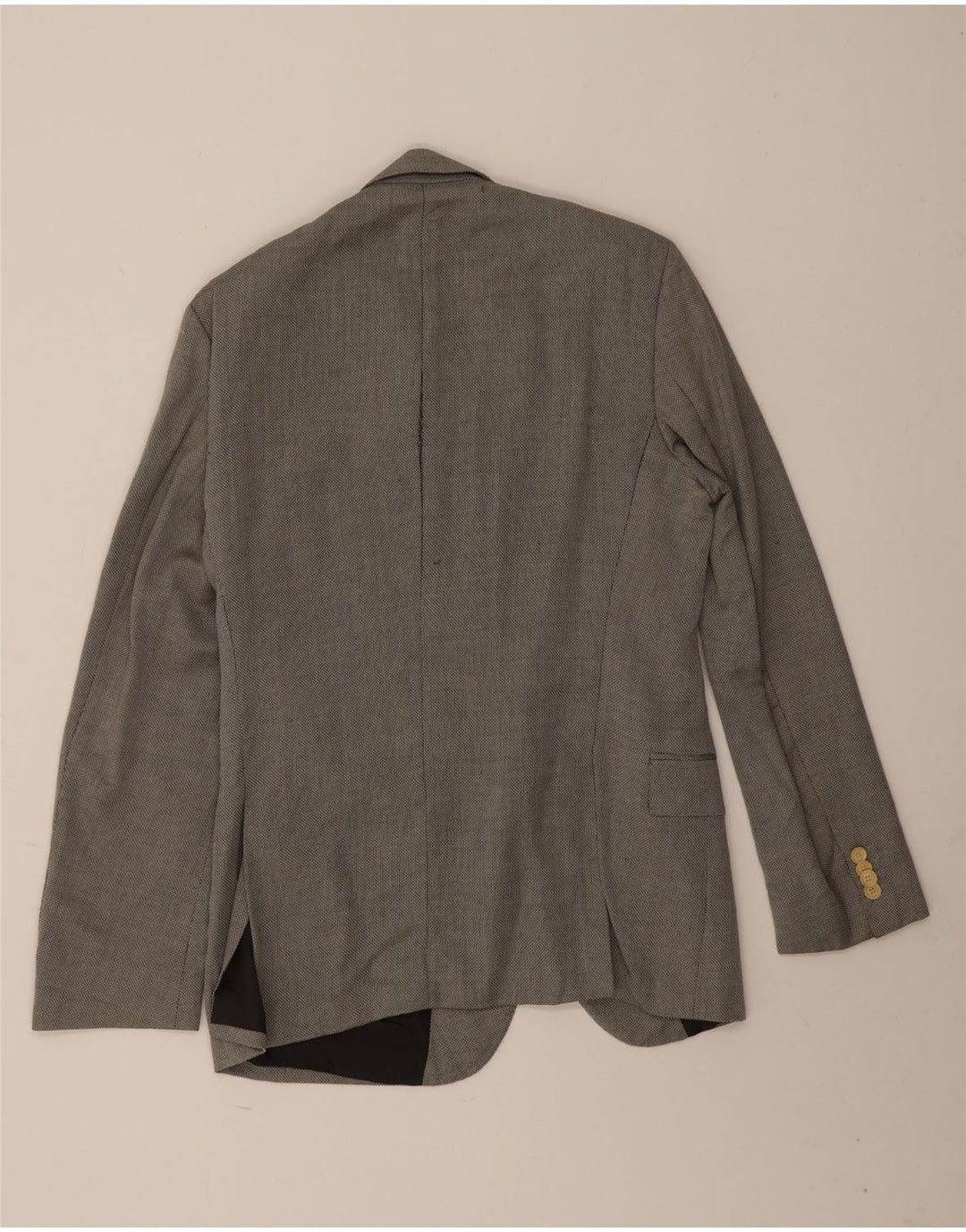 Hugo Boss Veste blazer à 2 boutons pour homme EU 46 Petite laine vierge grise