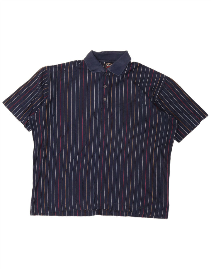 Paul & Shark Polo Homme Large Bleu Marine Rayé