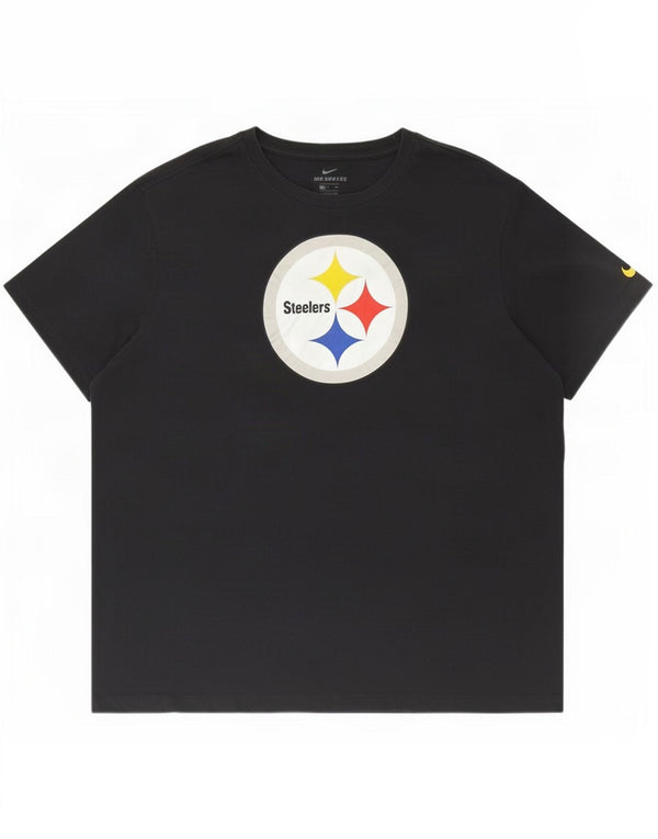 Nike Mens Pittsburgh Steelers Graphic T-Shirt Top 2XL Black Cotton