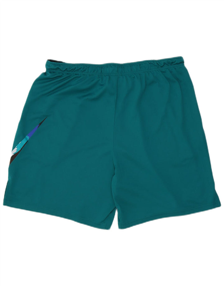 Nike Short de sport Dri Fit pour homme XL Turquoise Polyester