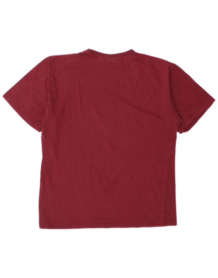 Reebok T-Shirt Homme Haut Large Coton Bordeaux