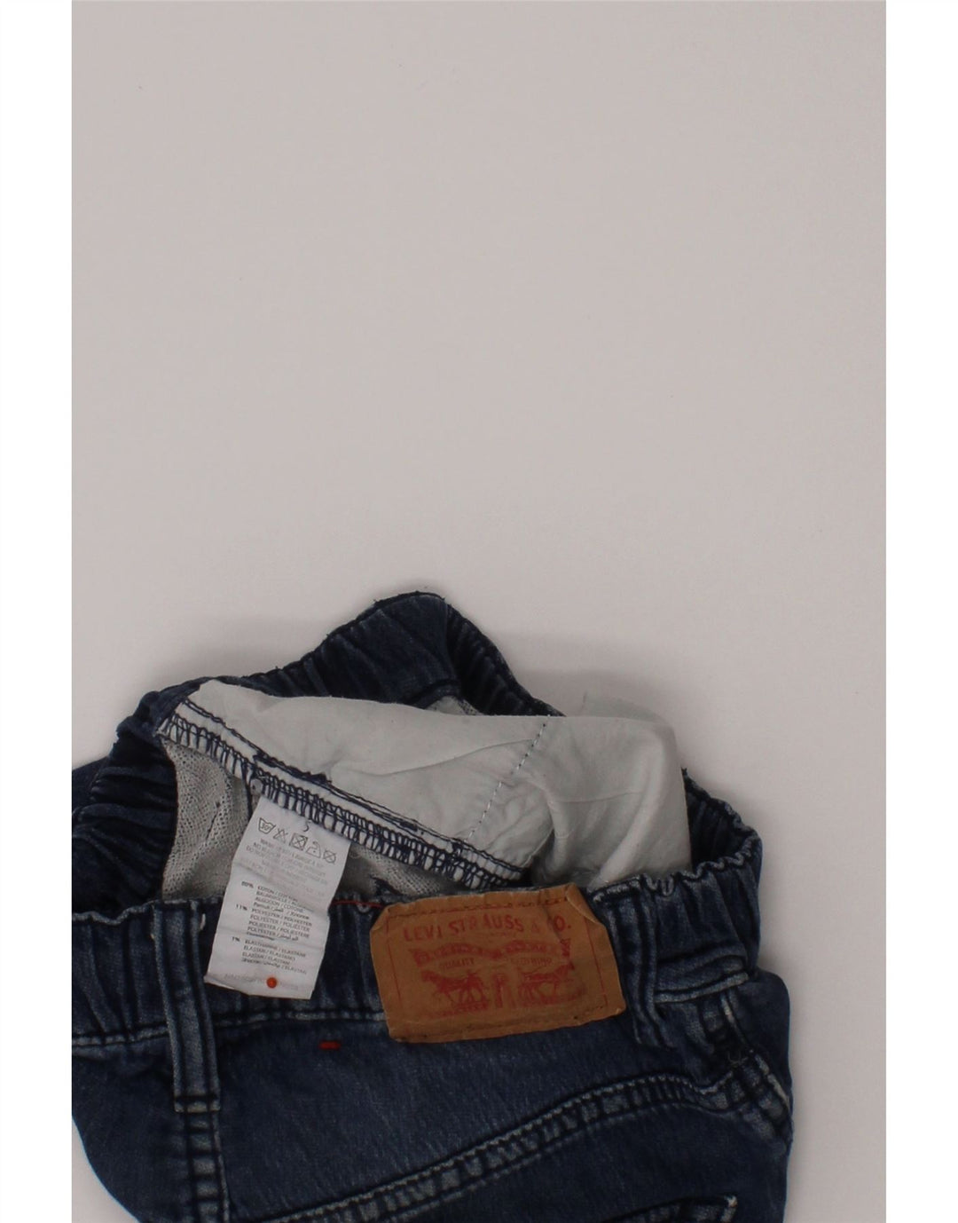 LEVI'S Short en Jean Fille 4-5 Ans W22 Bleu Coton