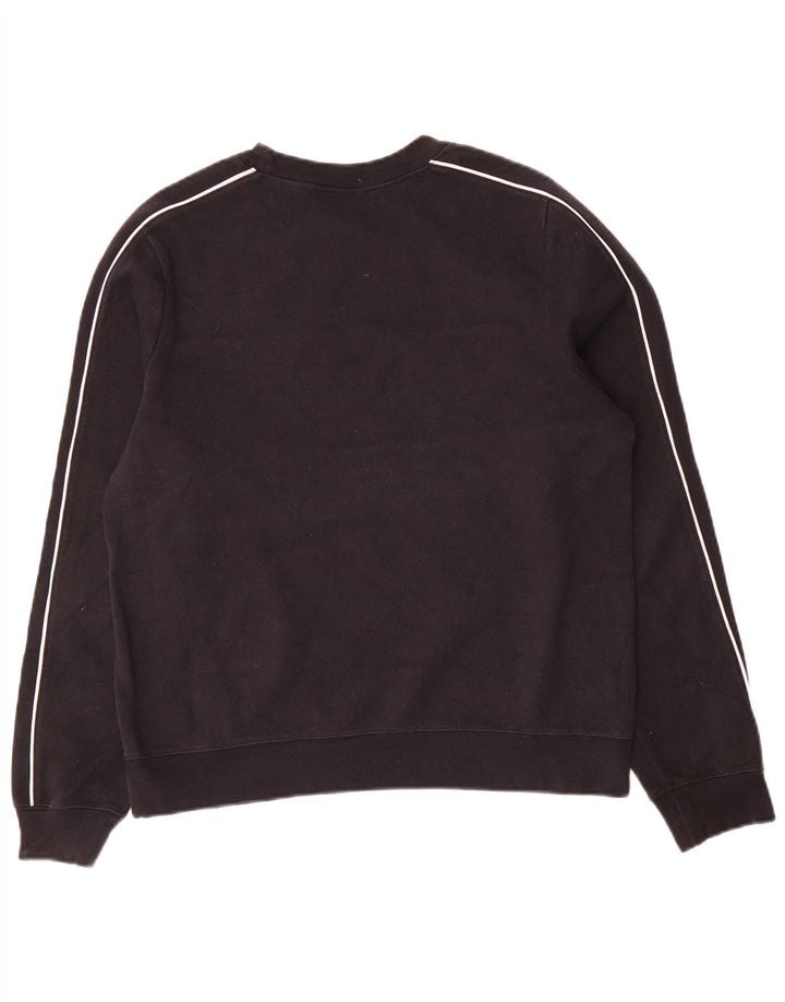 Nike Sweat-shirt pour femme UK 14 en coton noir moyen
