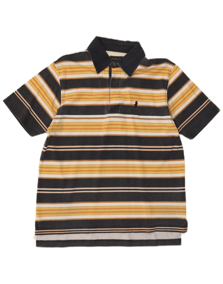 Marlboro Classics Polo Homme Petit Coton Rayé Jaune