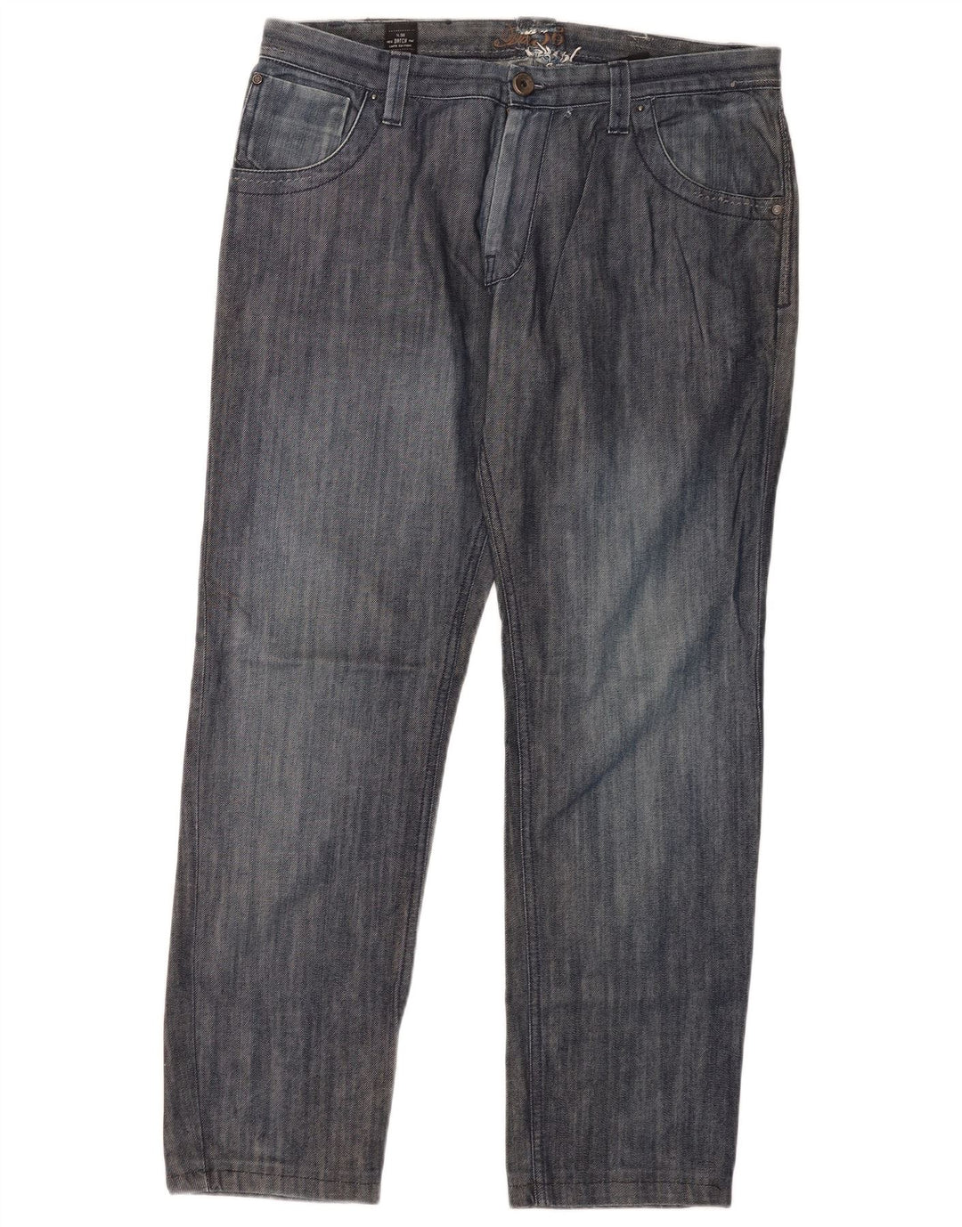 Datch Jean droit homme W36 L30 bleu marine coton