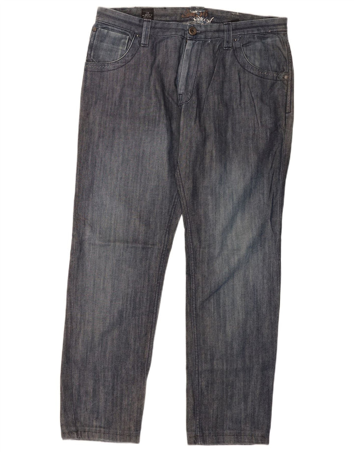 Datch Jean droit homme W36 L30 bleu marine coton