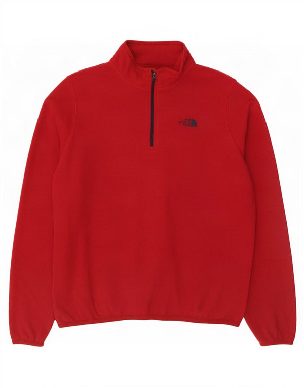 The North Face Pull polaire Polartec à col zippé pour femme UK 14 Large Rouge