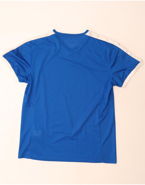 Puma Mens T-Shirt Top XL Blue Colourblock Polyester