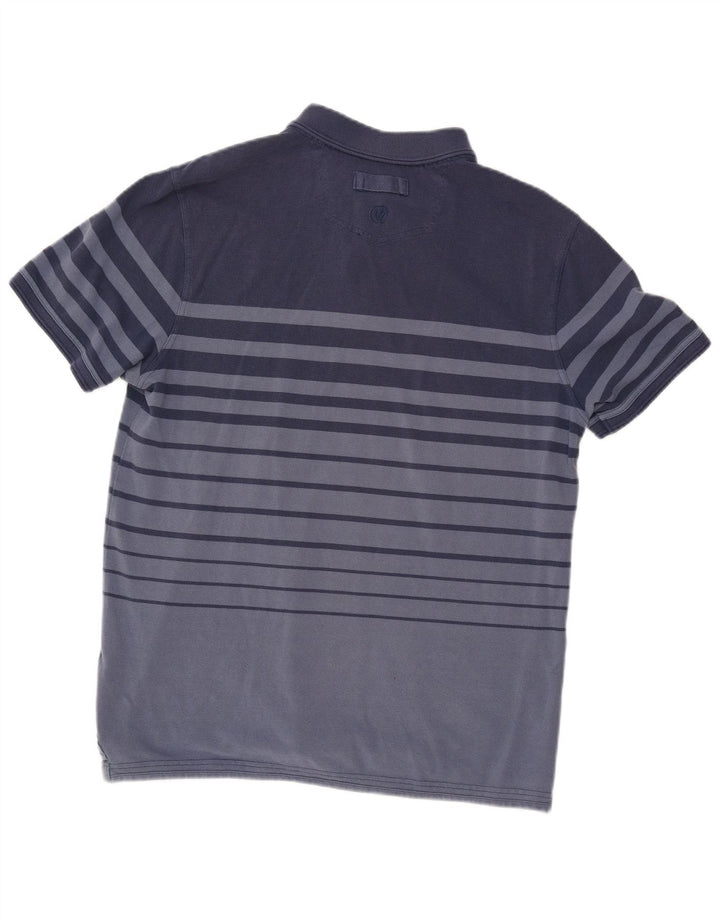 Polo Homme Fat Face Large Bleu Rayé Coton
