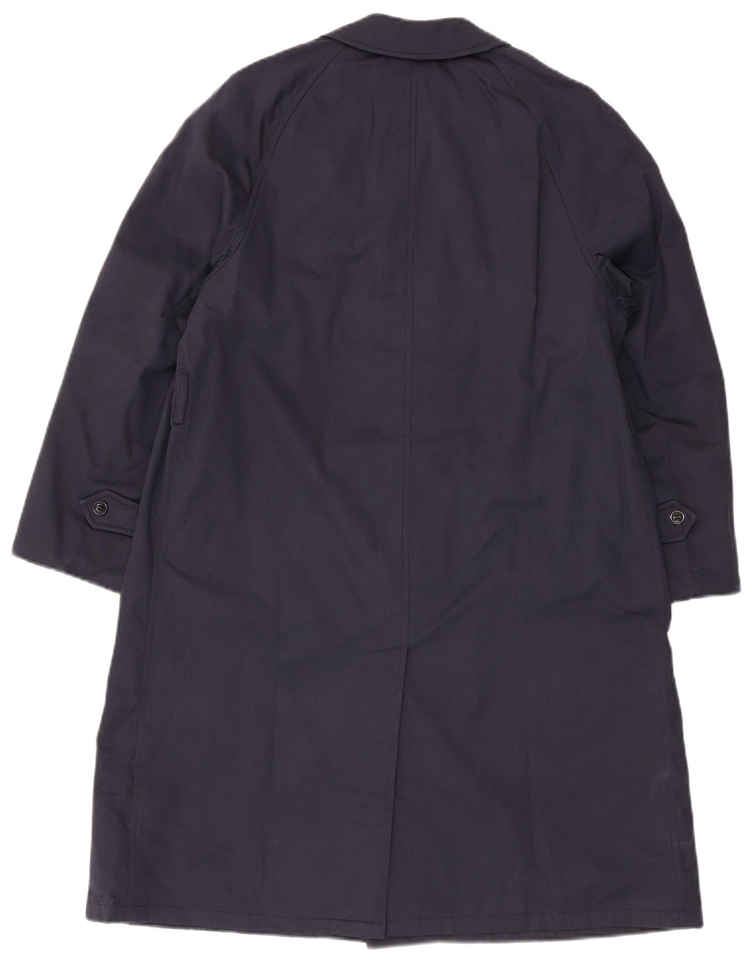 vintage Mens Overcoat UK 38 Bleu Marine Moyen
