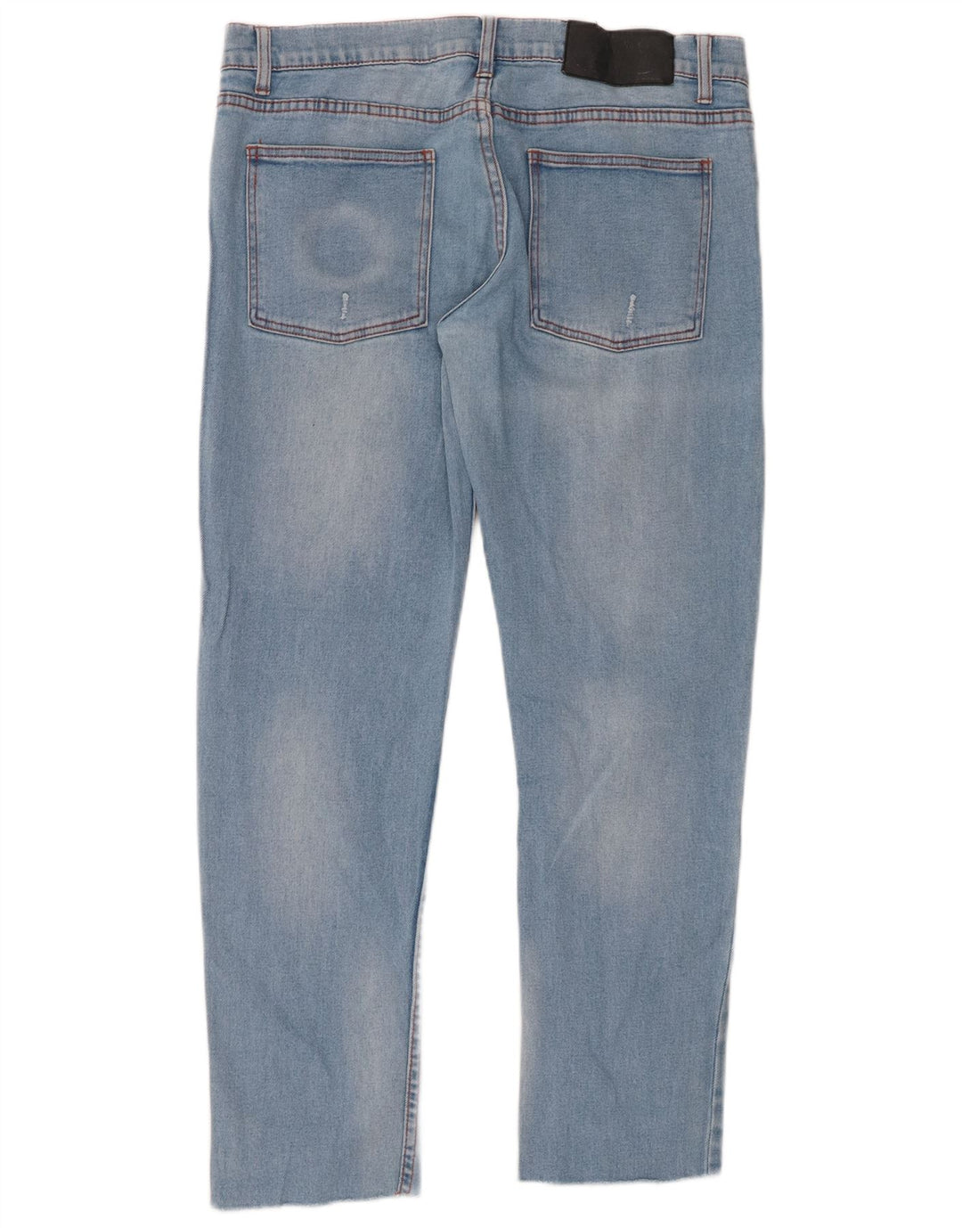 CHEAP MONDAY Jean Slim effet vieilli pour homme W32 L28 bleu coton