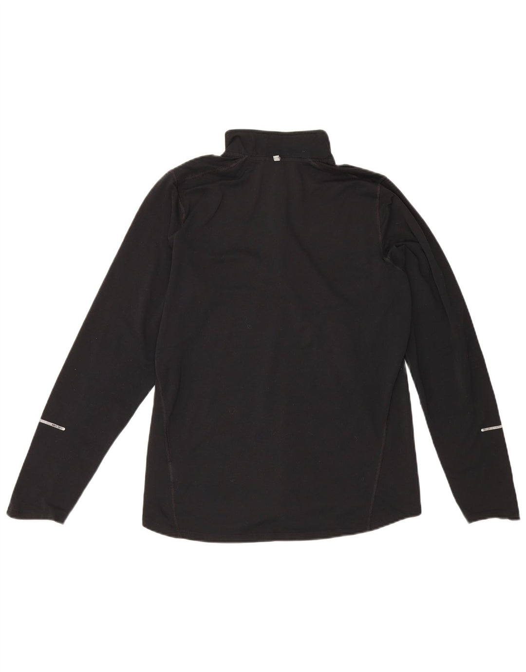 Nike Hommes Dri Fit Zip Neck Pull Survêtement Haut Noir Moyen Polyester