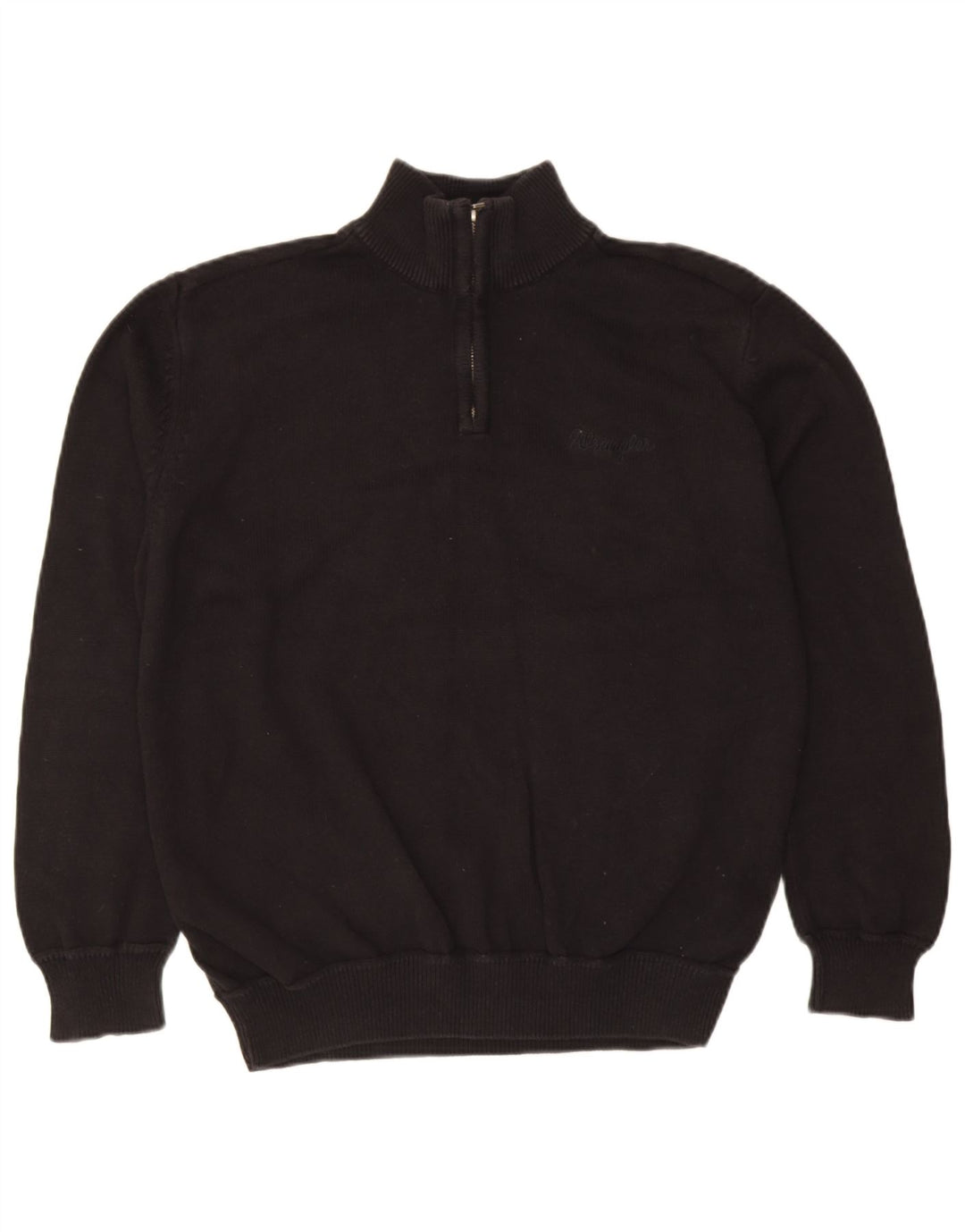 Wrangler Pull col zippé pour homme XL en coton noir