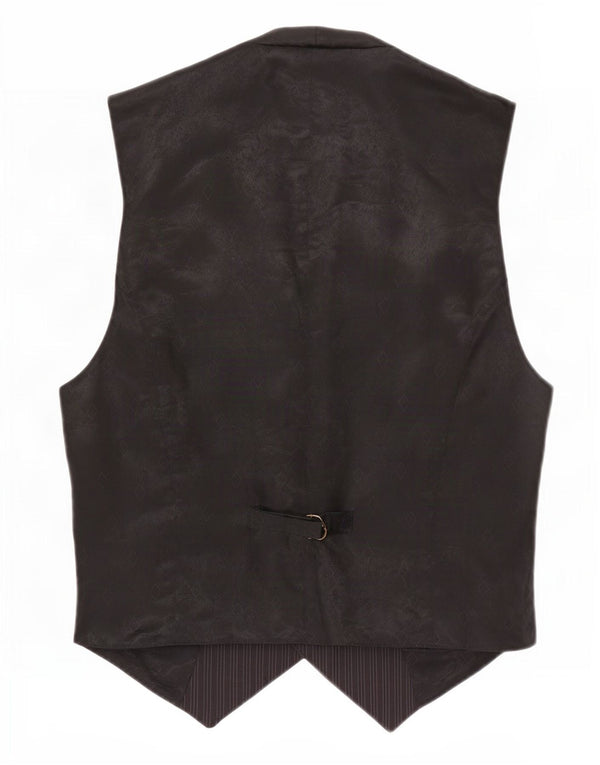 Sisley Gilet Homme Grandes Rayures Noires En Viscose