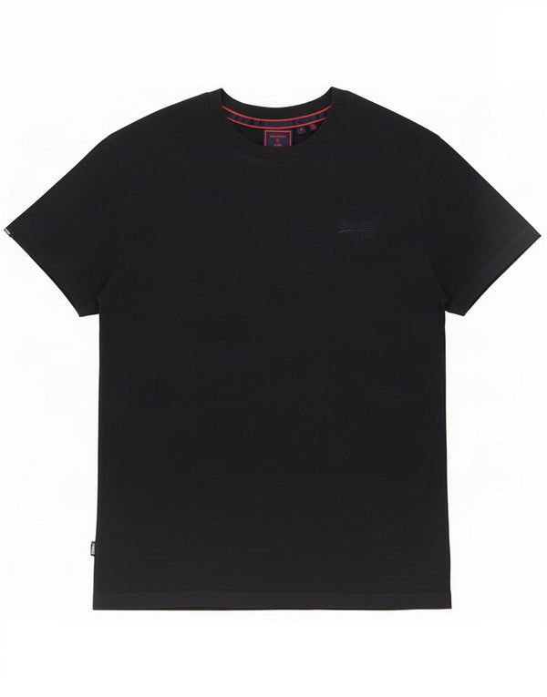 Superdry T-Shirt Homme Top Bleu Marine Moyen Coton