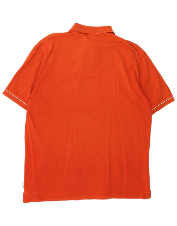 REEBOK Polo Homme XL Orange Coton
