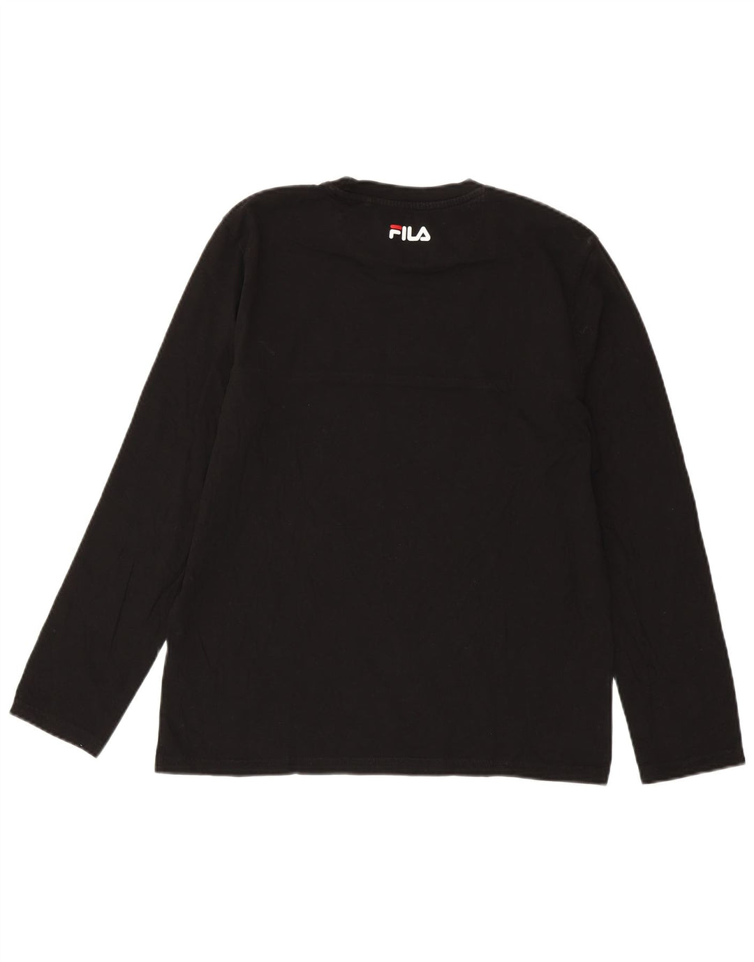 FILA Haut à Manches Longues Homme Noir Moyen Coton