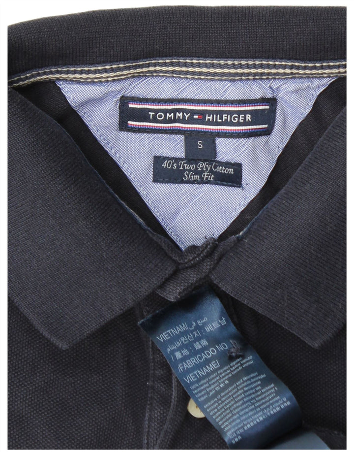 TOMMY HILFIGER Polo Slim Fit Homme Petit Bleu Marine Coton