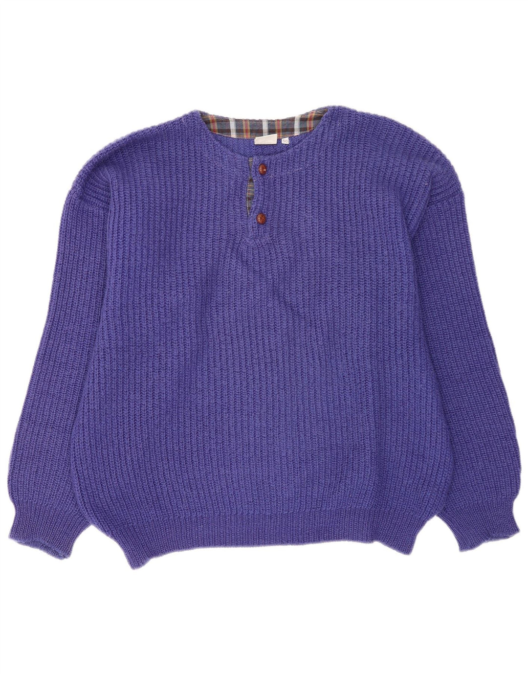 Piu Verona Pull surdimensionné à col rond pour homme IT 50 Violet moyen