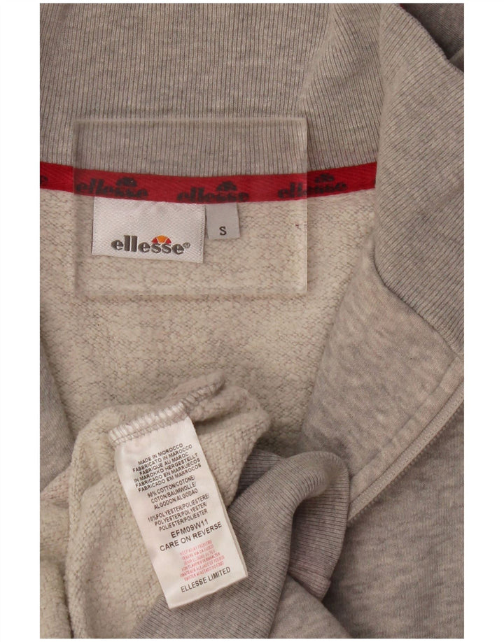 Ellesse Veste de survêtement pour femme UK 10 Small Gris Moucheté Coton
