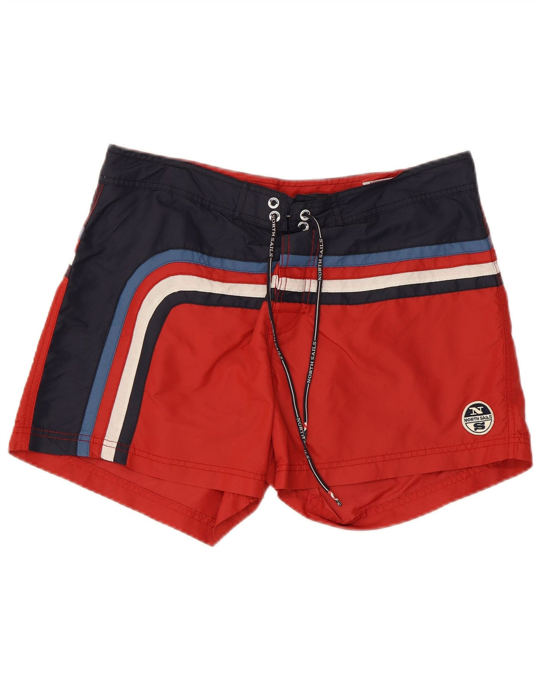 North Sails Short de Bain Graphique Homme Rouge Moyen Polyamide Colorblock