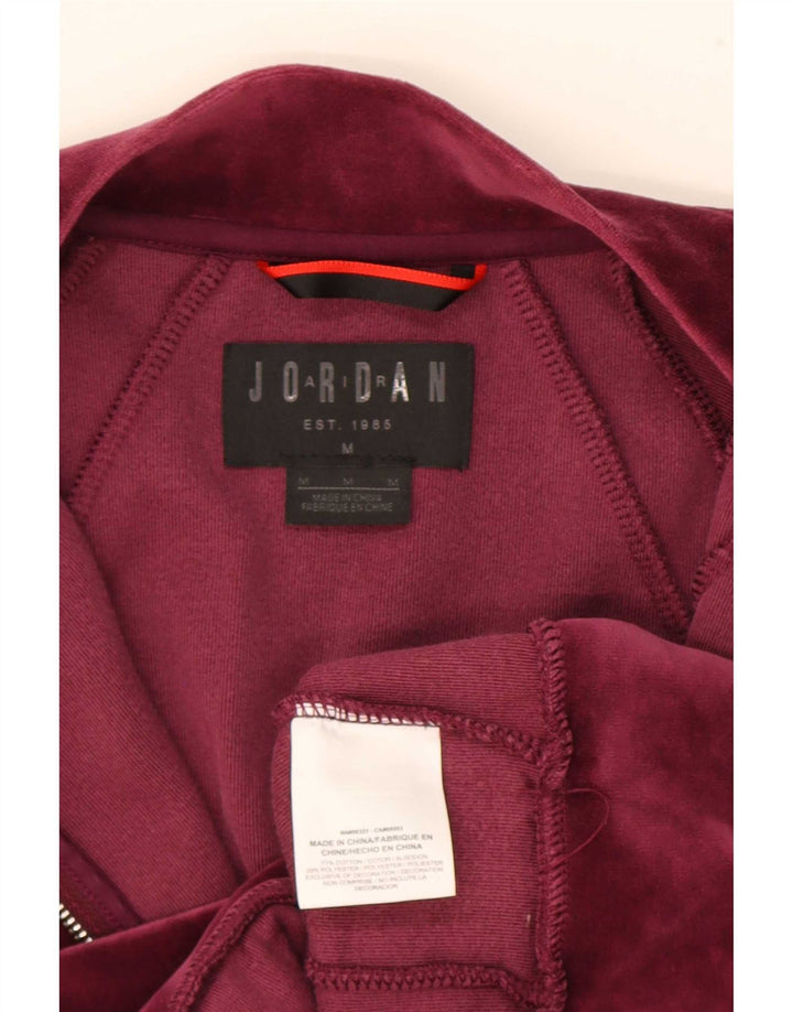 Jordan Veste de survêtement pour homme en coton bordeaux moyen