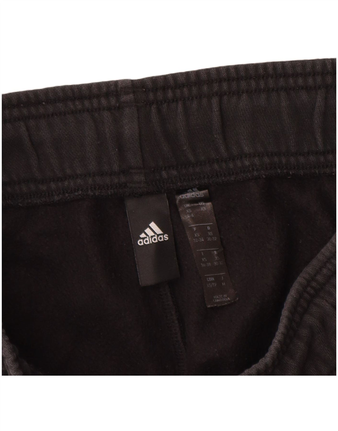 ADIDAS Pantalon de survêtement pour femme UK 4/6 XS Noir Coton