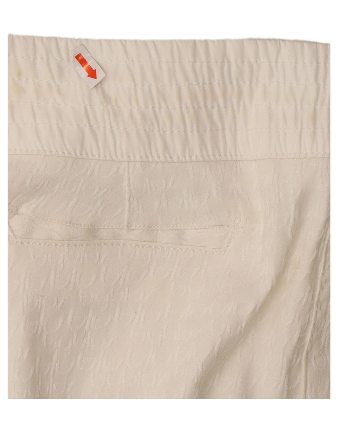 BYBLOS Womens Straight Skirt IT 46 XL W32 Off White Polyester Vintage Byblos and Second-Hand Byblos from Messina Hembry 