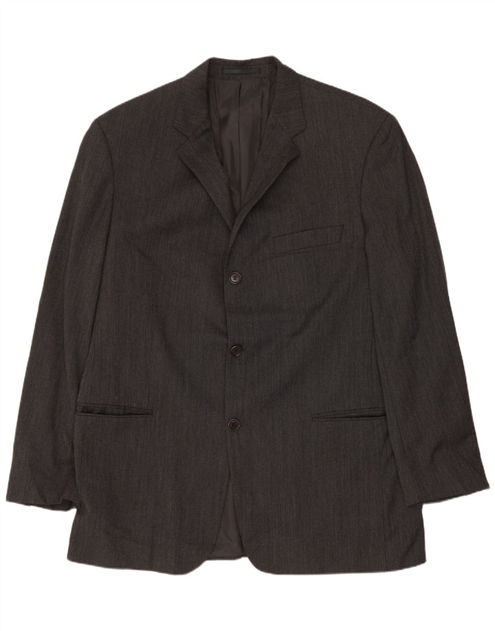 HUGO BOSS Veste Blazer 3 Boutons Homme EU 54 2XL Gris Laine