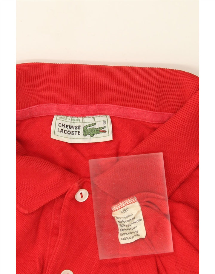 Lacoste Polo Homme Taille 7 2XL Coton Rouge