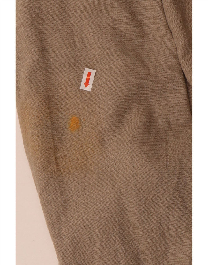 Zara Veste Blazer Ouverte Femme UK 18 XL Lin Beige