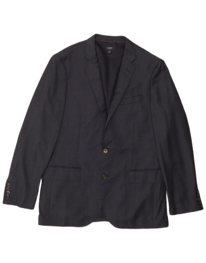 J. CREW Veste blazer Ludlow à 2 boutons pour homme UK 40 Grande laine bleu marine