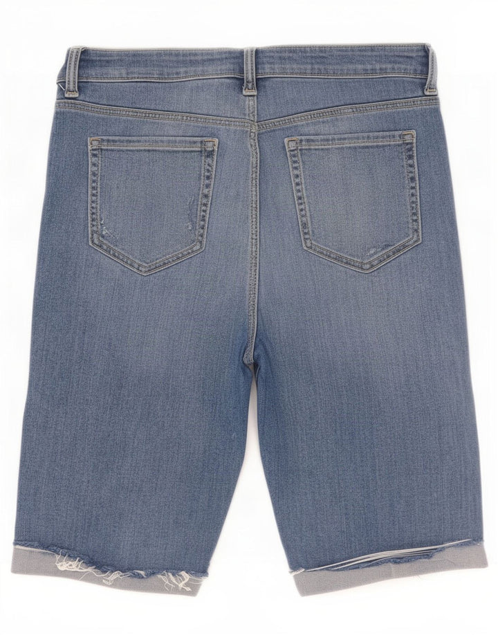 Marks & Spencer Bermuda en détresse pour femme UK 12 Medium W30 Bleu