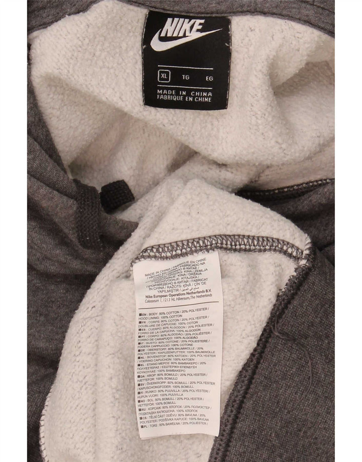 Nike Pull à capuche pour homme XL Gris Coton