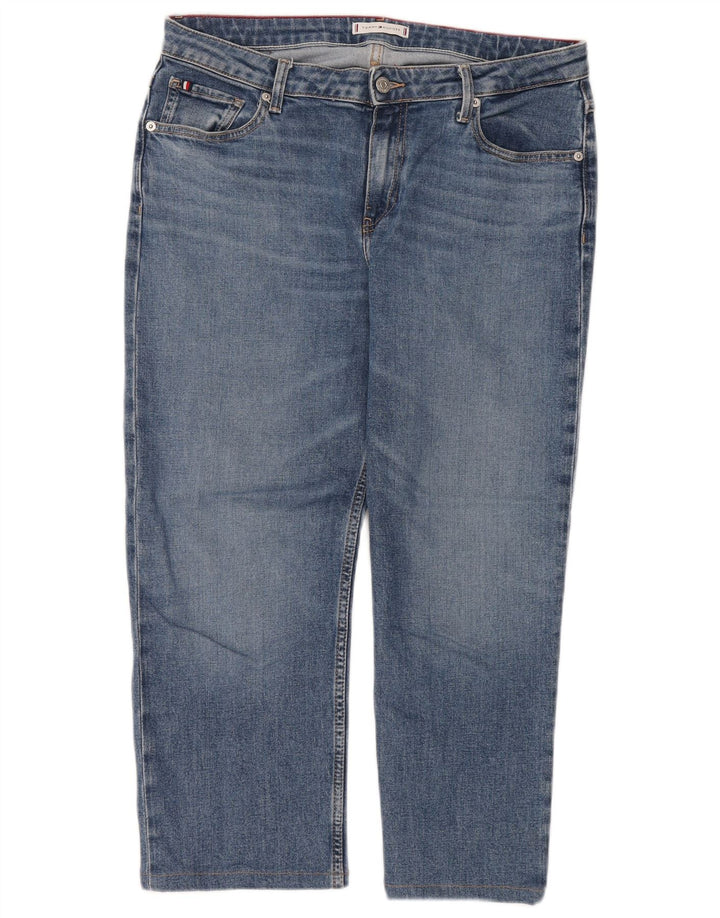 TOMMY HILFIGER Womens Classic Straight Jeans W32 L30 Blue