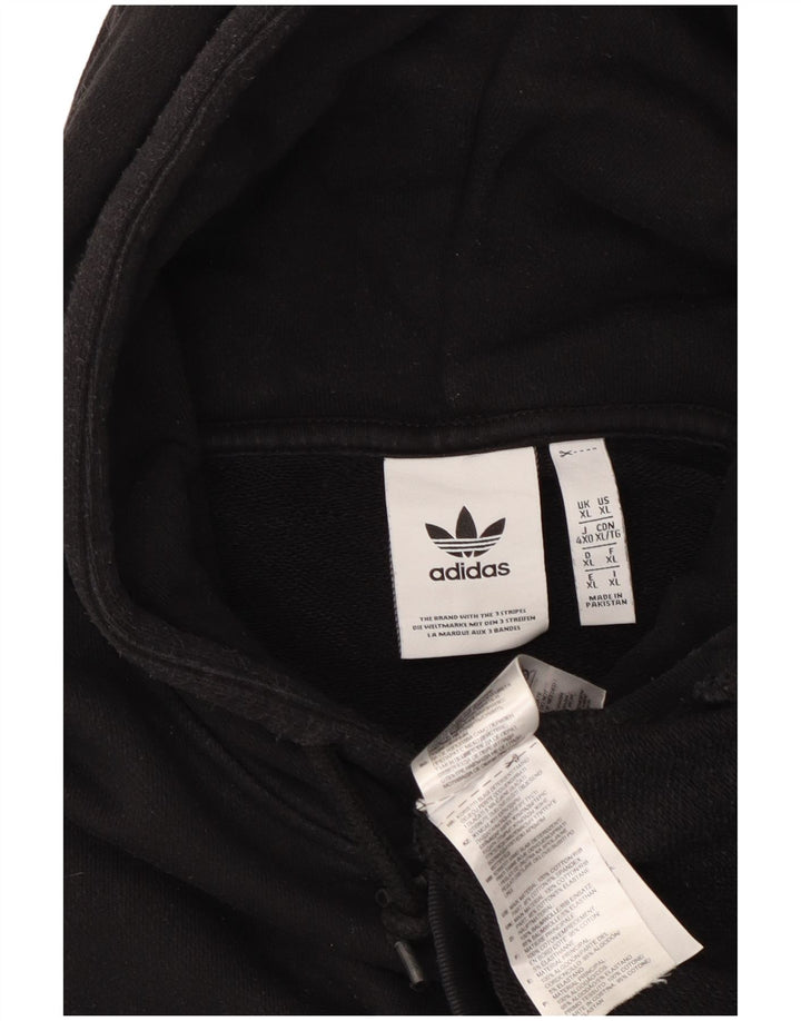 ADIDAS Pull à capuche pour homme XL Noir Coton