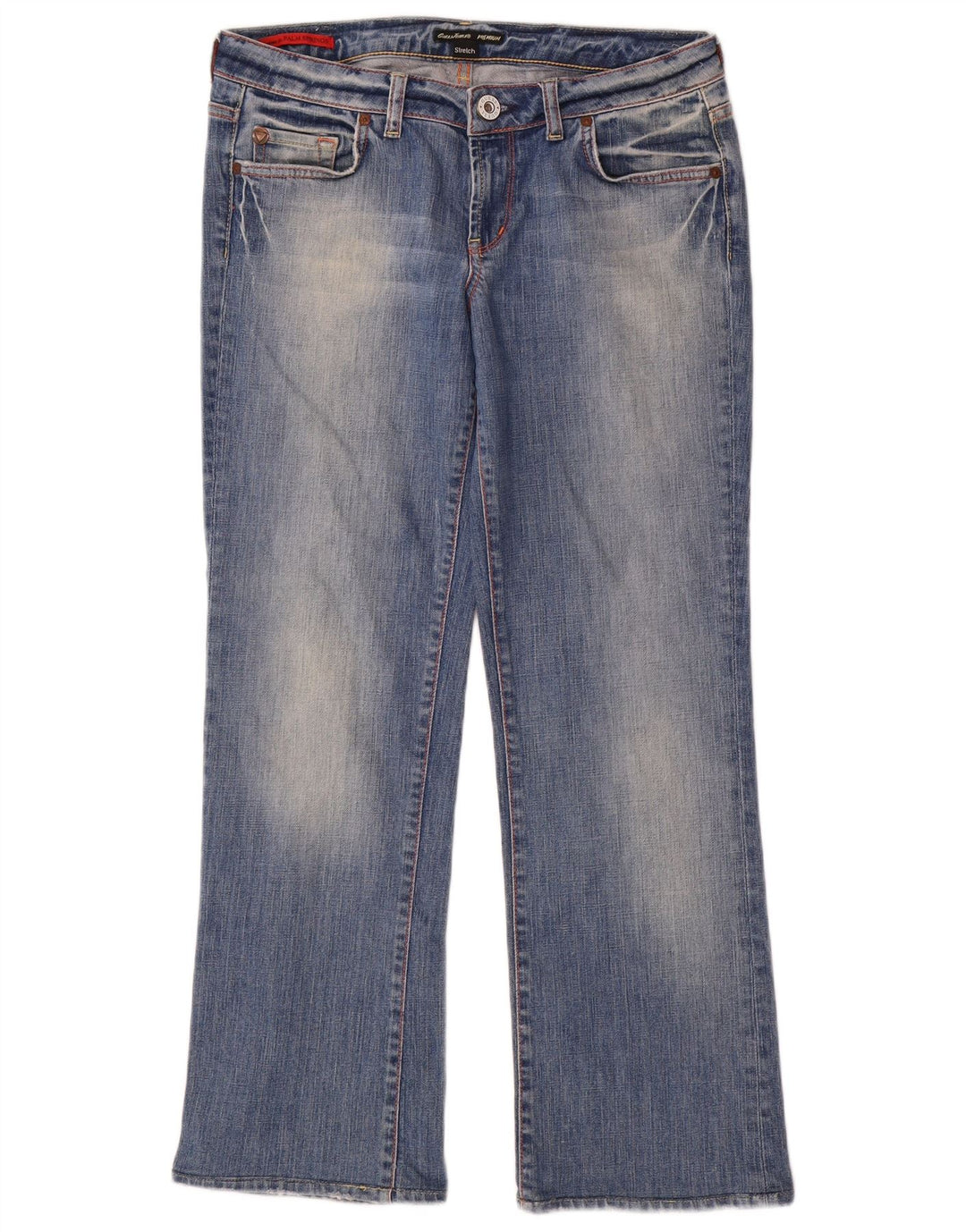 Guess Jean Droit Femme W31 L28 Bleu Coton