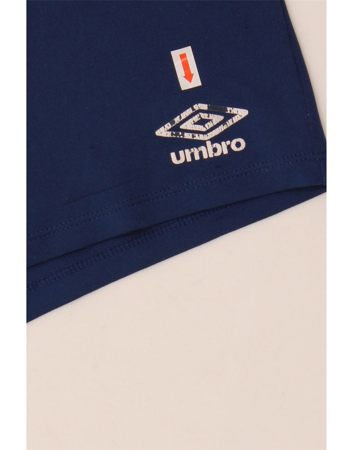 Umbro Short de Sport Garçon 11-12 ans Bleu Marine Polyester