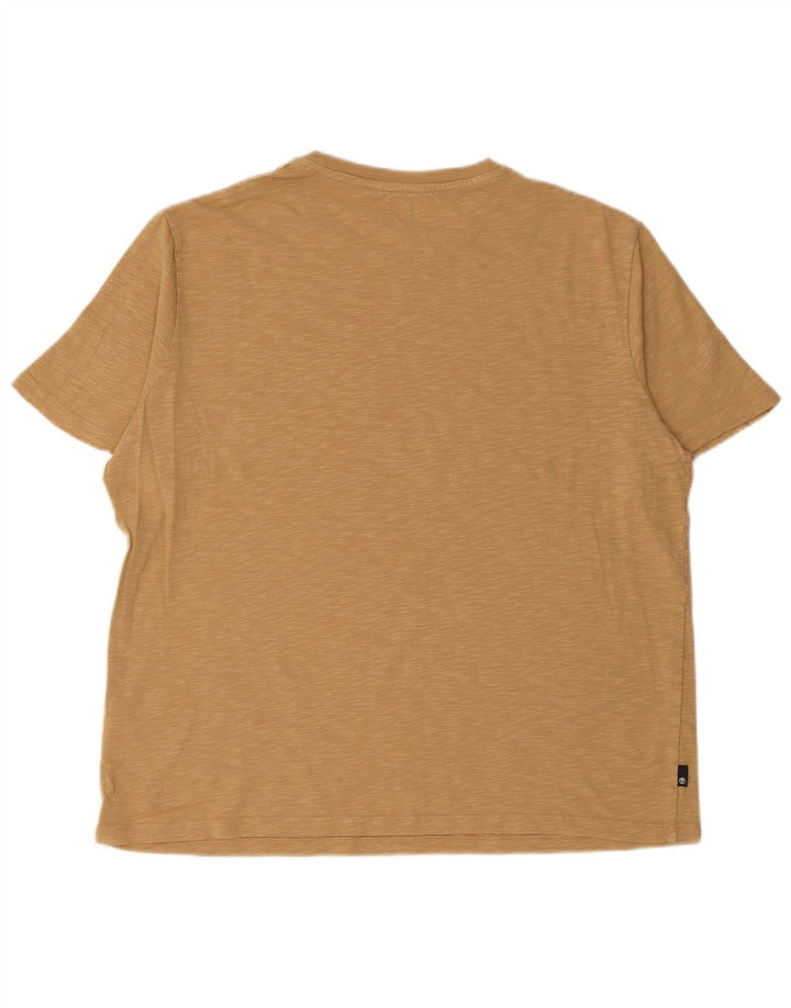 TIMBERLAND T-Shirt Authentic Graphic Homme Beige Moyen Moucheté Coton