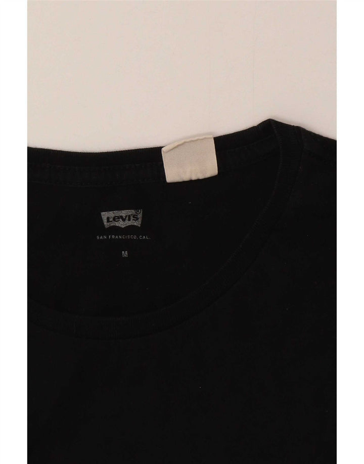 Levi's T-Shirt Femme UK 12 Medium Noir