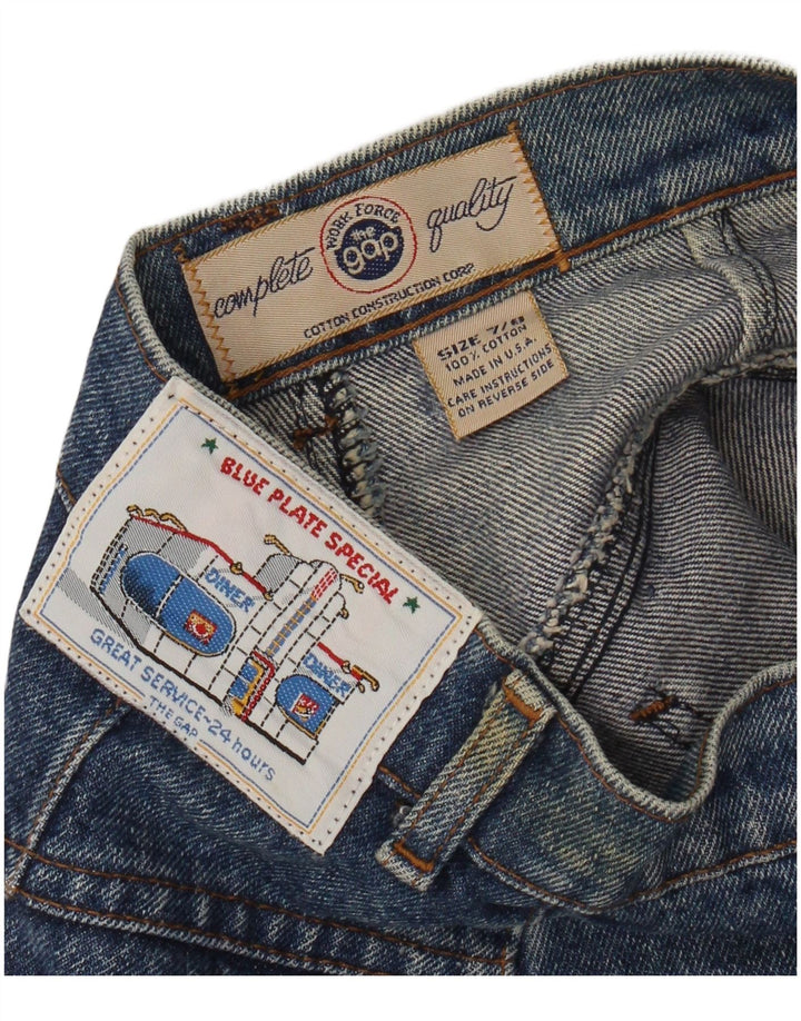 Gap Jupe en Jean Fille 7-8 Ans W24 Bleu Coton